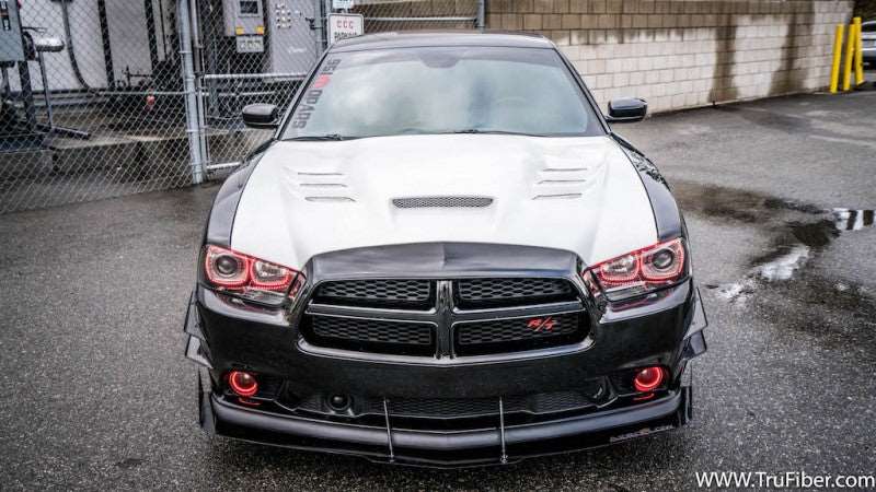 2011 2014 Charger Fiberglass A80 Air Hood TRUFIBER.COM