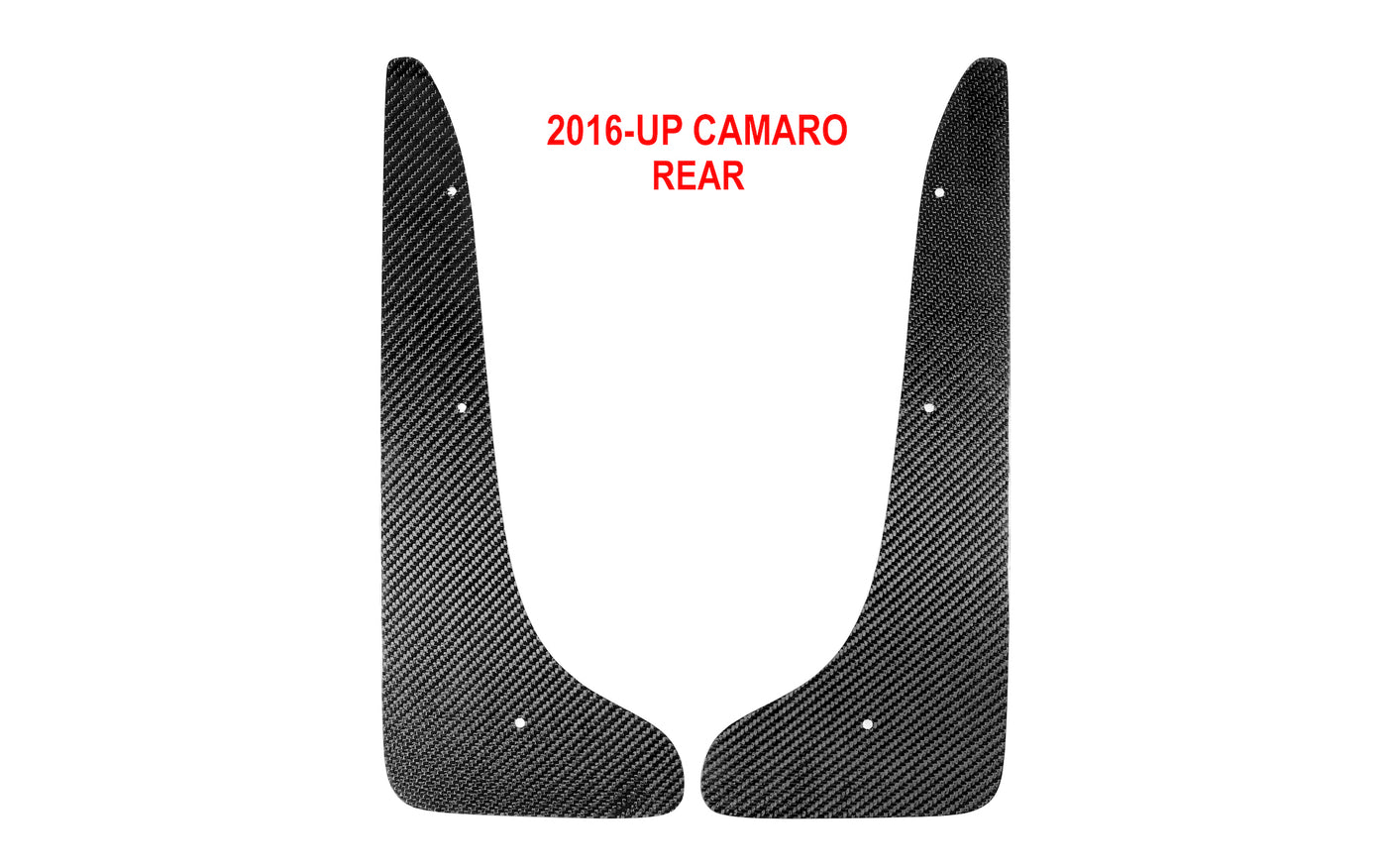 2016-2019 Camaro Carbon Fiber LG441 Rear Splash Guards - EXCLUSIVE