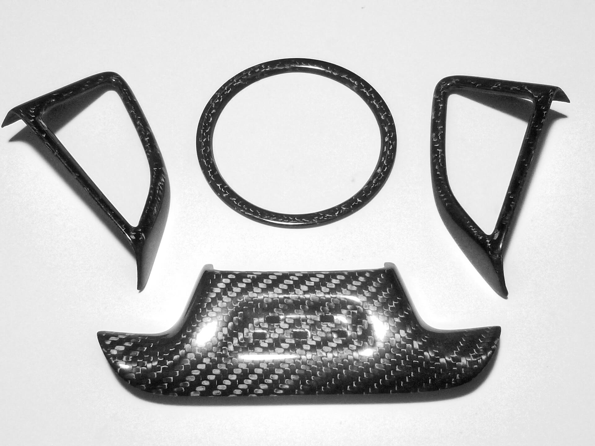 2016 2019 Camaro Carbon Fiber LG364 Steering Wheel Trim Covers