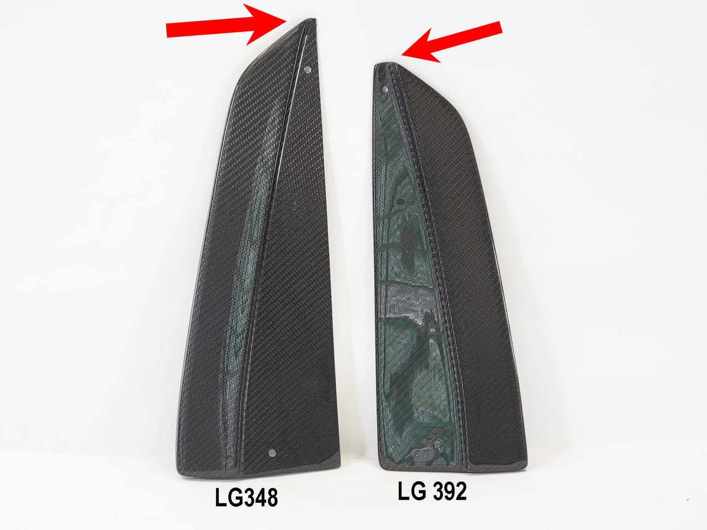 2015-2017 Mustang Carbon Fiber LG348 Rear Diffuser Splitters