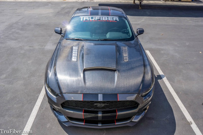 2015-2017 Mustang Carbon Fiber A72-RL Hood (Lightweight) - EXCLUSIVE