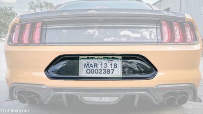 2018-2020 Mustang Carbon Fiber LG388 License Plate Surround vendor-unknown