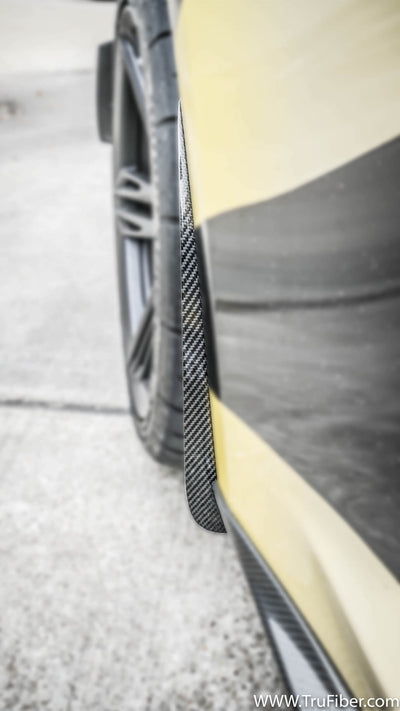 2016-2019 Camaro Carbon Fiber LG440 Front Splash Guards - EXCLUSIVE