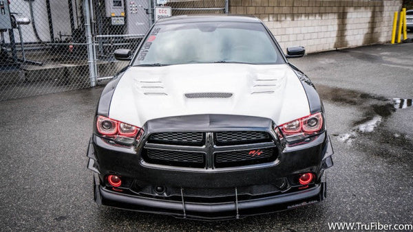 2011-2014 Charger Fiberglass Ram Air A80 Hood - TRUFIBER.COM