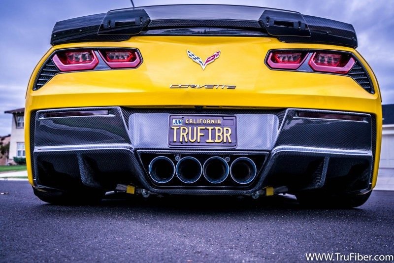 2014-2016 Corvette Carbon Fiber LG305-AC Rear Diffuser V2 – TRUFIBER.COM