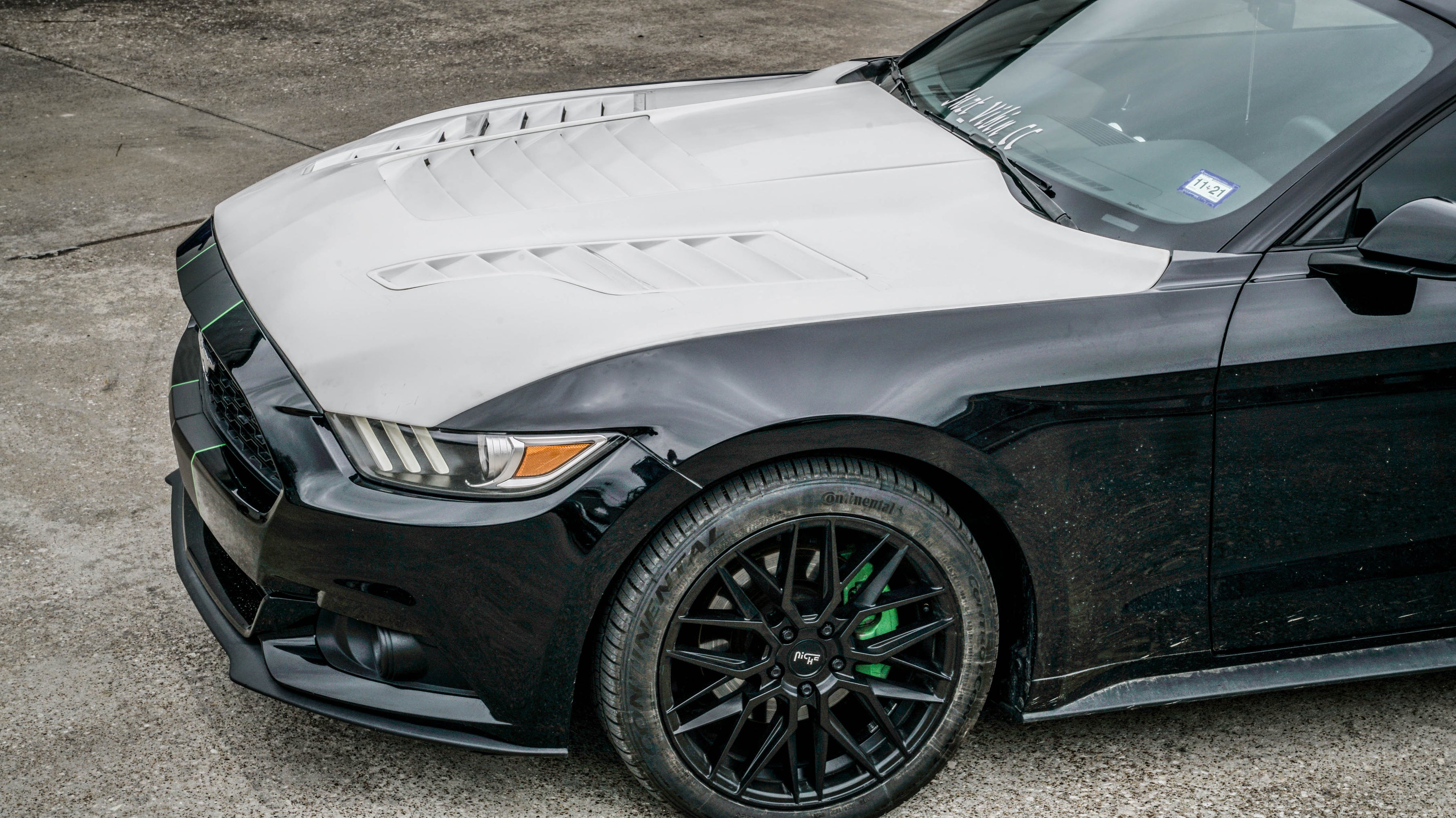 2015-207 Mustang Fiberglass A88 Heat Extractor Hood - TRUFIBER.COM