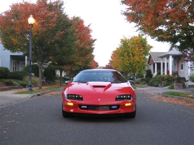 1993-1997 Camaro V6 Fiberglass A26 Ram Air Hood - view 3