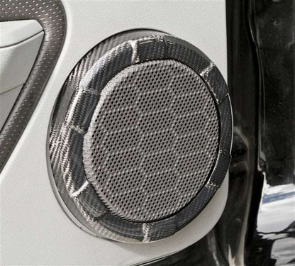2005-2009 Mustang Carbon Fiber LG106 Speaker Rings - view 3