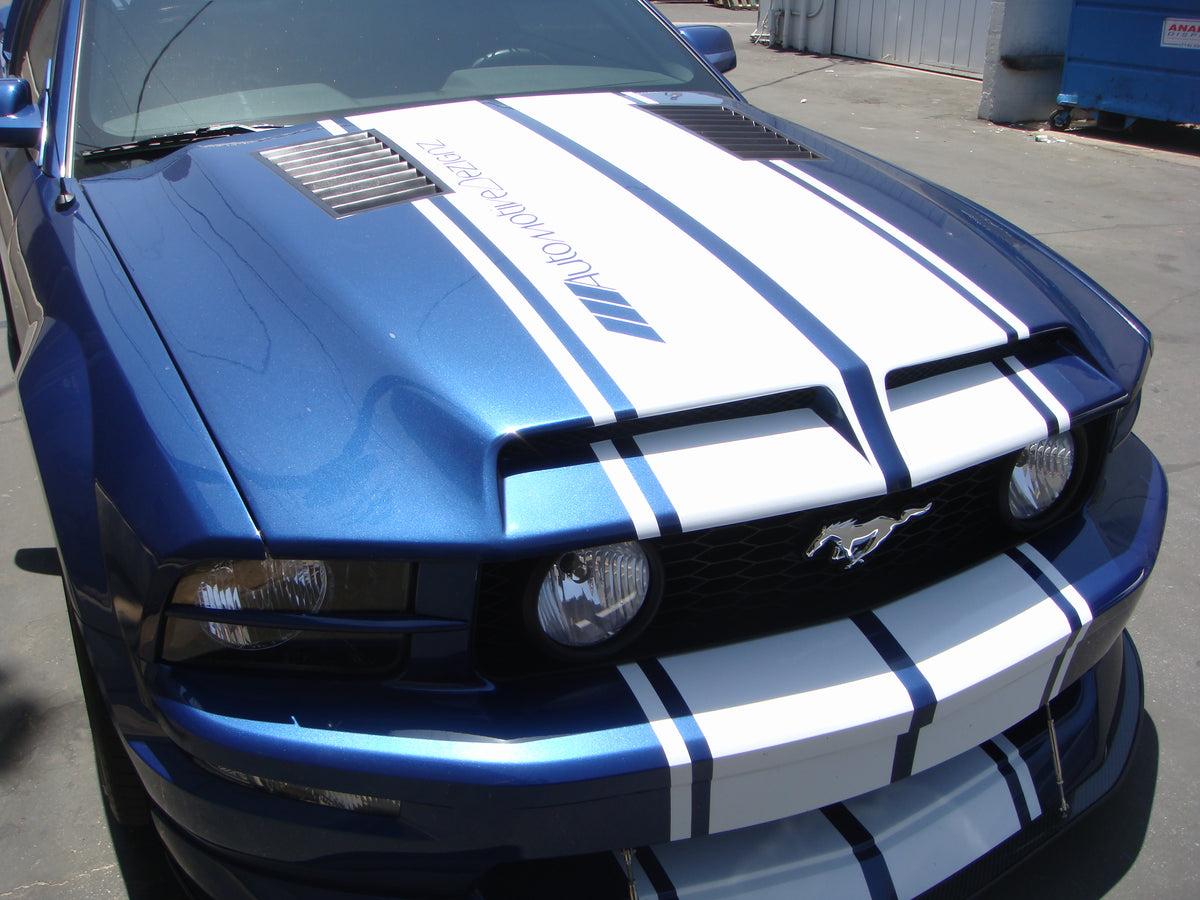 2005-2009 Mustang Fiberglass A44 Ram Air Hood - view 2