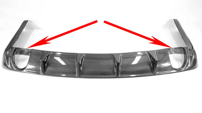 2005-2009 Mustang GT500 Carbon Fiber LG62KR Rear Diffuser Cover - view 5