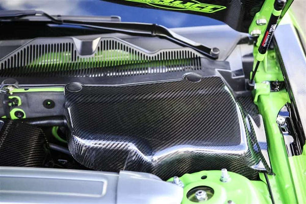 2005-2014 Mustang Carbon Fiber LG71 Battery & Master Cylinder Covers - view 2
