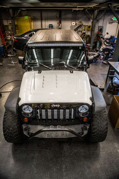 2007-2017 Wrangler Fiberglass A77 Heat Extractor Hood "JK" - view 2