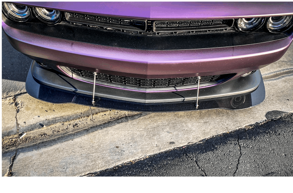 2009-2019 Challenger Carbon Fiber LG368 Front Splitter
