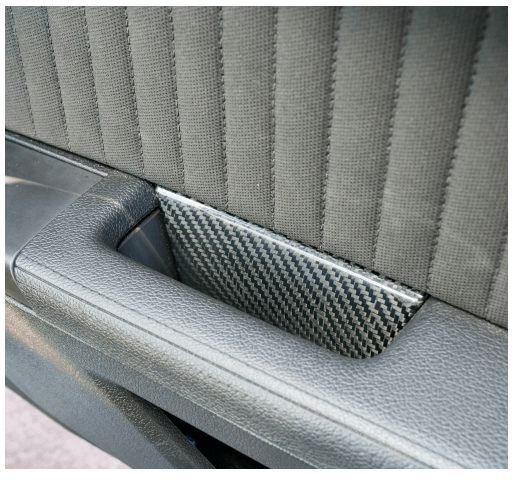 2010-2014 Mustang Carbon Fiber LG155 Door Pull Inserts - view 4