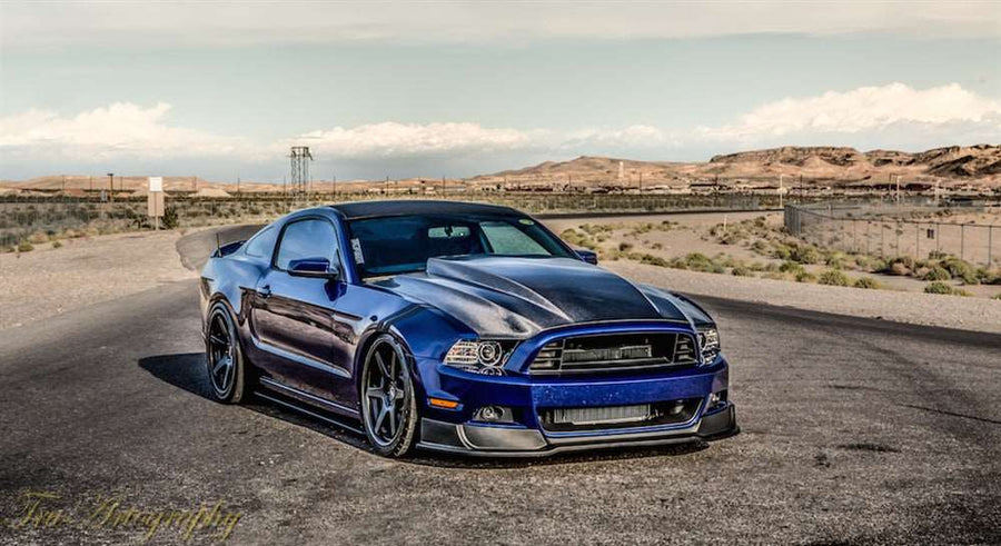 2010-2014 Mustang GT500 Carbon Fiber A49-3KR Heat Extractor Hood - view 2