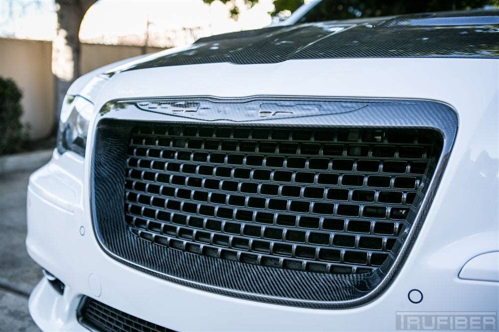 2011-2014 300 Carbon Fiber LG143 Front Bumper Deep Grille - view 3