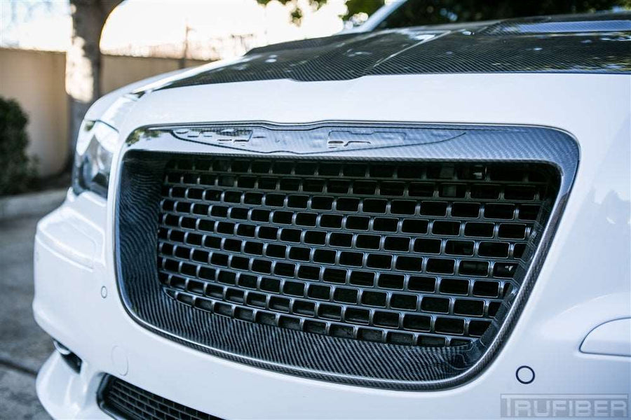 2011-2014 300 Carbon Fiber LG143 Front Bumper Deep Grille - view 3