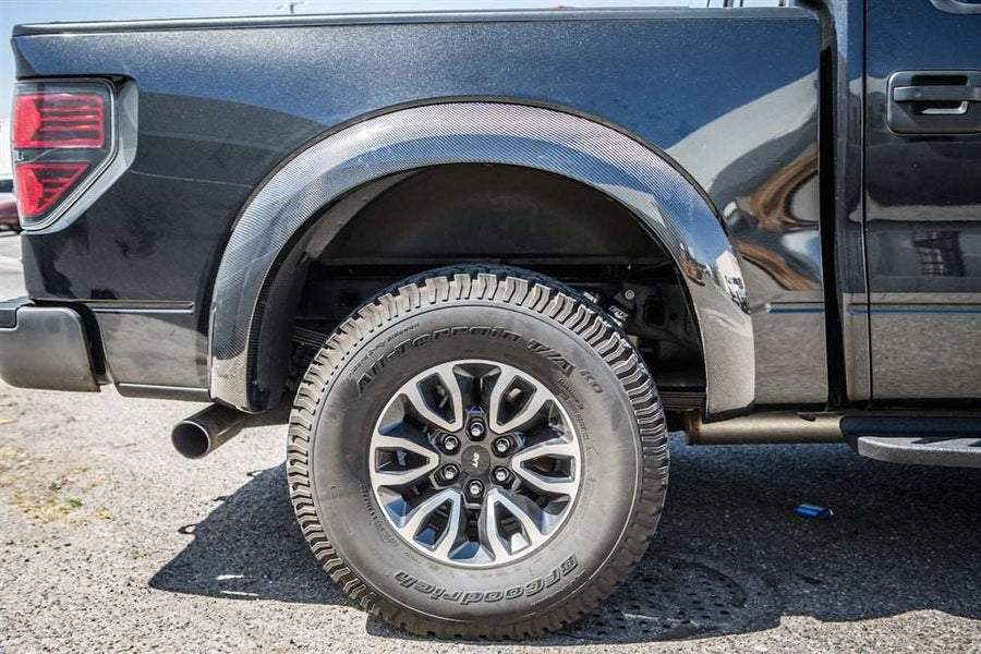 2013-2014 F150 Raptor Carbon Fiber LG186-S Fender Flares (rear - left/right) - view 2