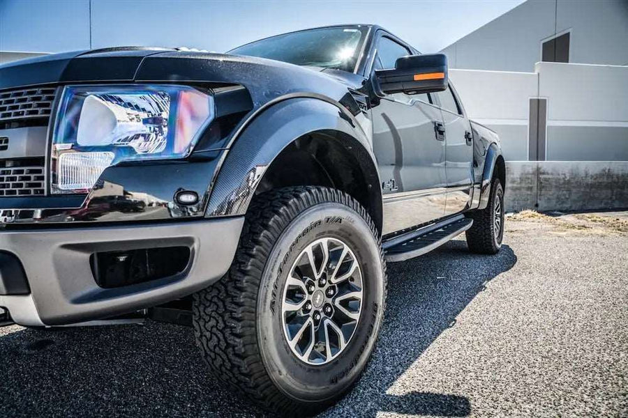 2013-2014 F150 Raptor Carbon Fiber LG186-T Fender Flares (front - left/right)