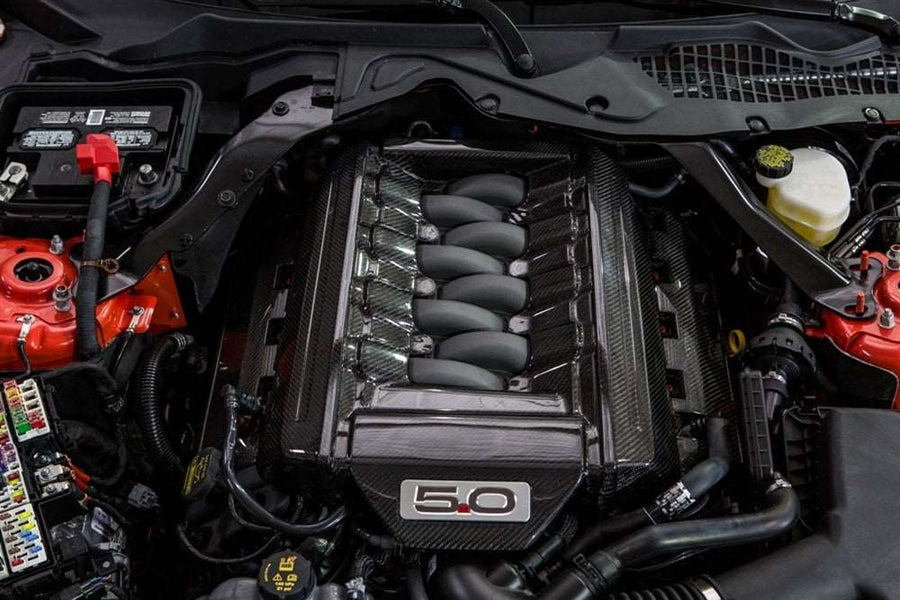 2015-2017 S550 Mustang 5.0 Carbon Fiber LG220 Engine Cover - view 3