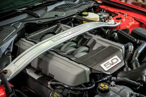 2015-2017 S550 Mustang 5.0 Carbon Fiber LG225 Engine Cover Insert