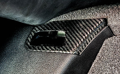2015-2020 S550 Mustang Carbon Fiber LG667 Rear Seat Belt Bezels - view 3