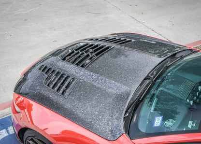 2015-2020 S550 Mustang GT350R Forged Carbon Fiber A88KR Heat Extractor Hood - view 4