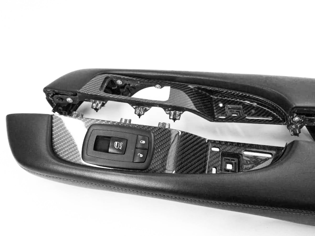 2015-2022 Challenger Carbon Fiber LG472 Window Switch Covers - view 4