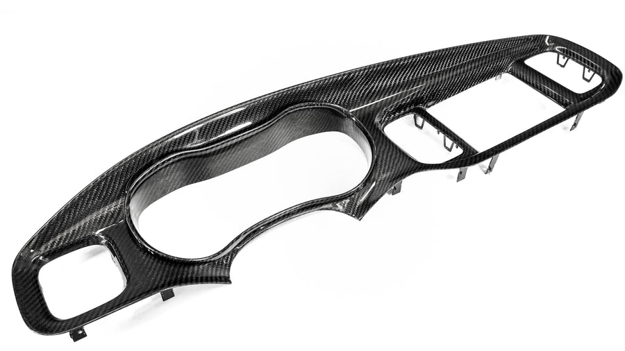 2015-2022 Charger Carbon Fiber LG572 2-Piece Instrumental Cluster Bezel