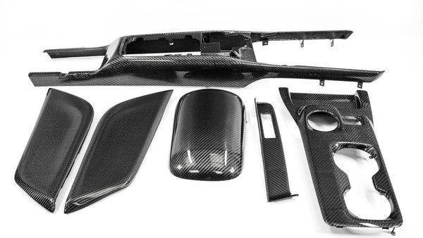 2020-2023 S550 Mustang GT500 Carbon Fiber K4KR Center Console 6pc Combo