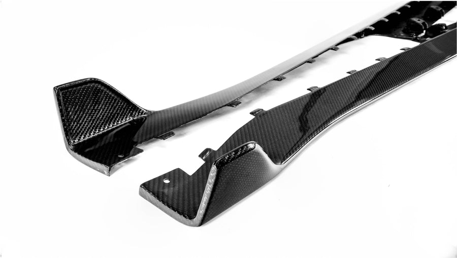 2020-2023 S550 Mustang GT500 Carbon Fiber XR19-AC Side Skirts - view 3