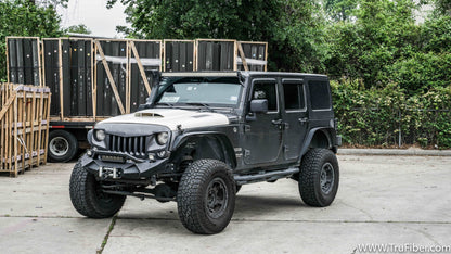 2007-2017 Wrangler Fiberglass A69 Heat Extractor Hood "JK" - TRUFIBER.COM