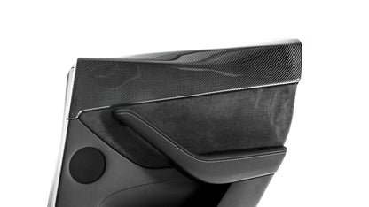Tesla Model Y Carbon Fiber LG586 Rear Door Trim Covers