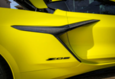 C8 Corvette Z06 Carbon Fiber LG643 Quarter Panel Lower Scoops
