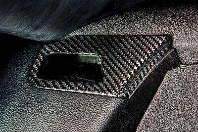 2015-2020 S550 Mustang Carbon Fiber LG667 Rear Seat Belt Bezels