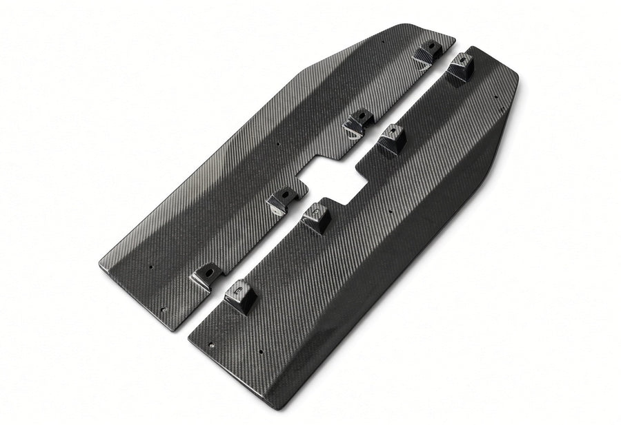 2015-2023 Mustang Carbon Fiber LG673 Side Skirt Splitters