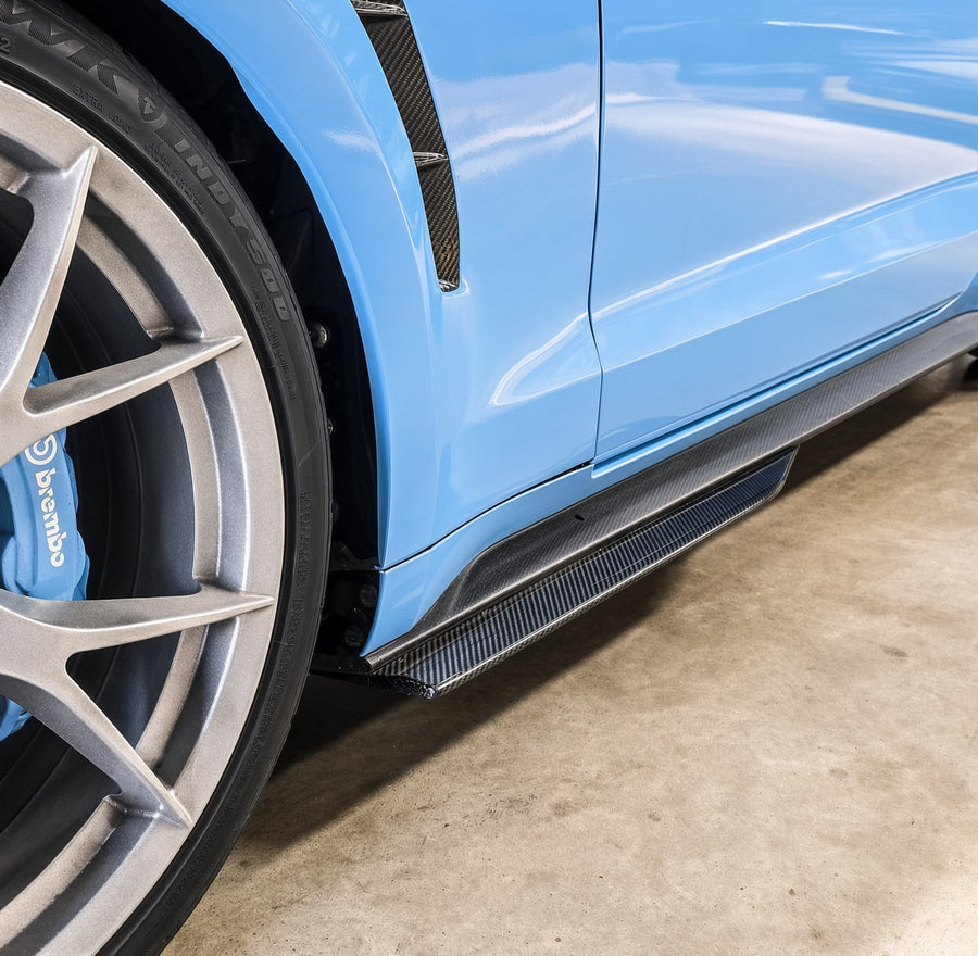 2015-2023 Mustang Carbon Fiber LG673 Side Skirt Splitters