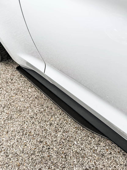 2015-2023 Mustang Carbon Fiber LG673 Side Skirt Splitters