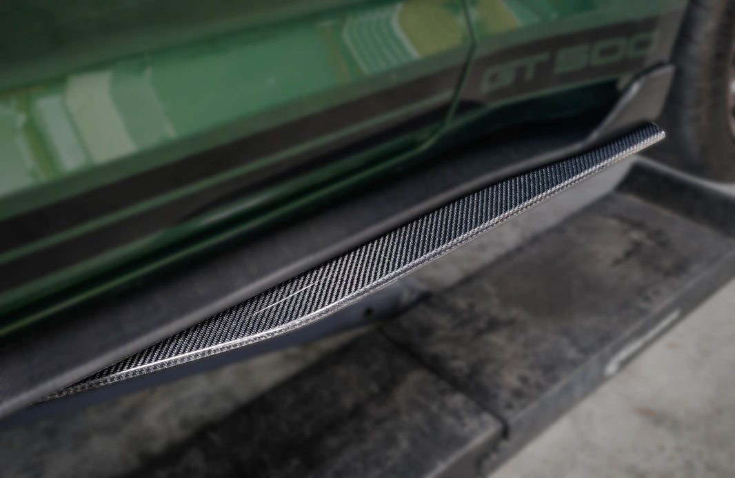 2020-2023 Mustang GT500 Carbon Fiber LG593 Side Skirt Splitters