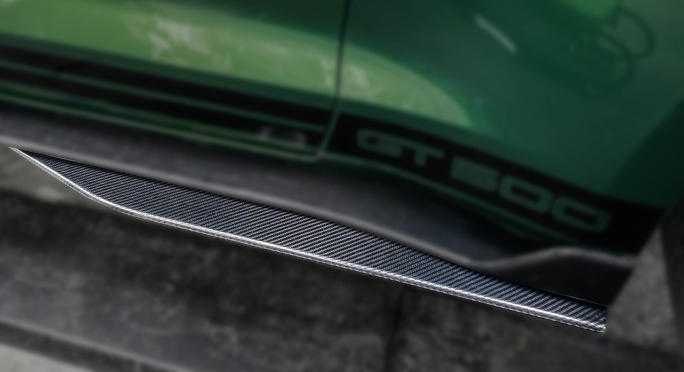 2020-2023 Mustang GT500 Carbon Fiber LG593 Side Skirt Splitters