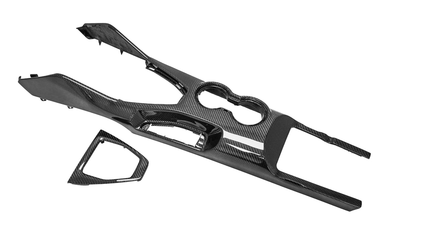 2024-2025 Mustang Dark Horse Carbon Fiber LG648 Center Console (2 Piece) - EXCLUSIVE