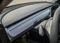 Tesla Model 3 & Y Carbon Fiber LG570 Dash Panel Cover - EXCLUSIVE
