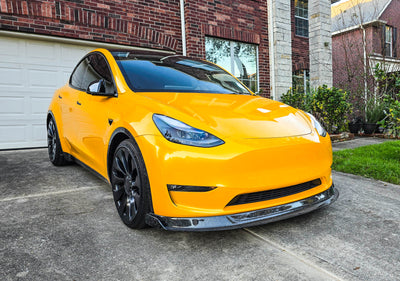 Tesla Model Y Forged / Carbon Fiber LG581 Chin Spoiler - EXCLUSIVE