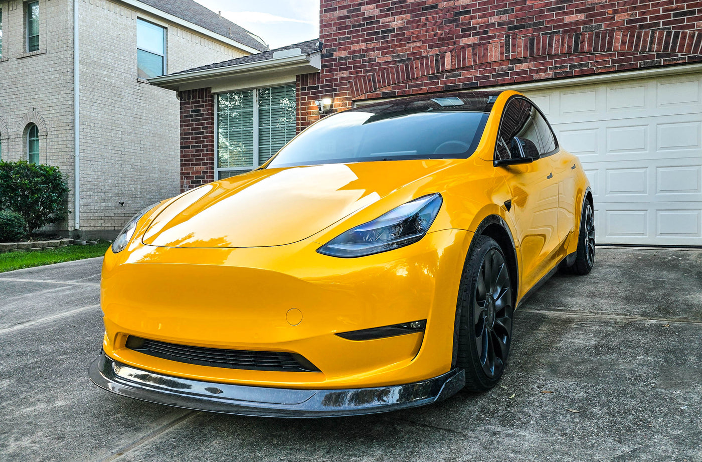 Tesla Model Y Forged / Carbon Fiber LG581 Chin Spoiler - EXCLUSIVE