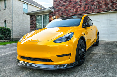 Tesla Model Y Forged / Carbon Fiber LG581 Chin Spoiler - EXCLUSIVE