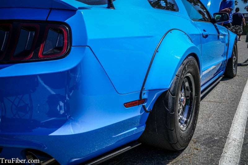 2010-2014 Mustang Fiberglass LG276-S Rear Fender Flares - EXCLUSIVE