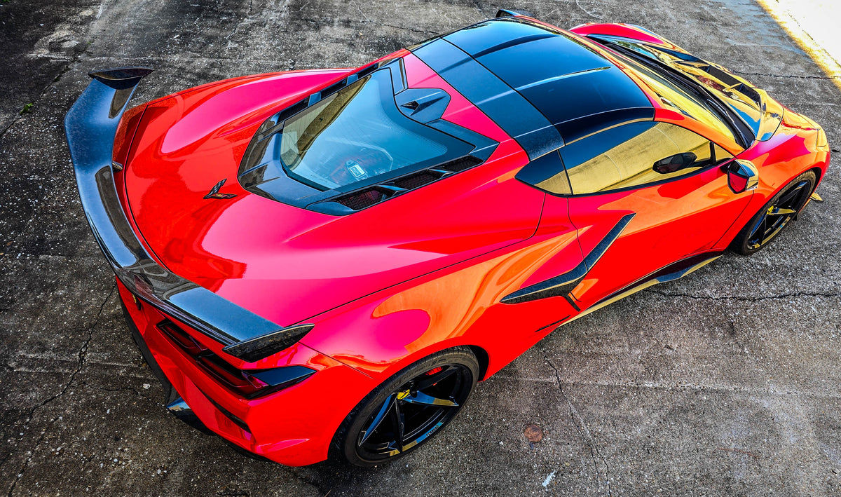 C8 Corvette Forged Fiber LG657 Rear Roof Panel Extension