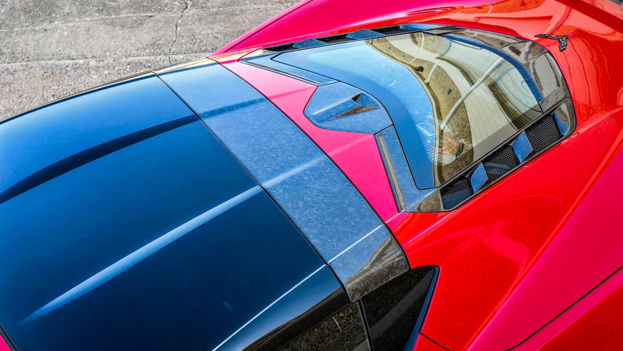 C8 Corvette Forged Fiber LG657 Rear Roof Panel Extension