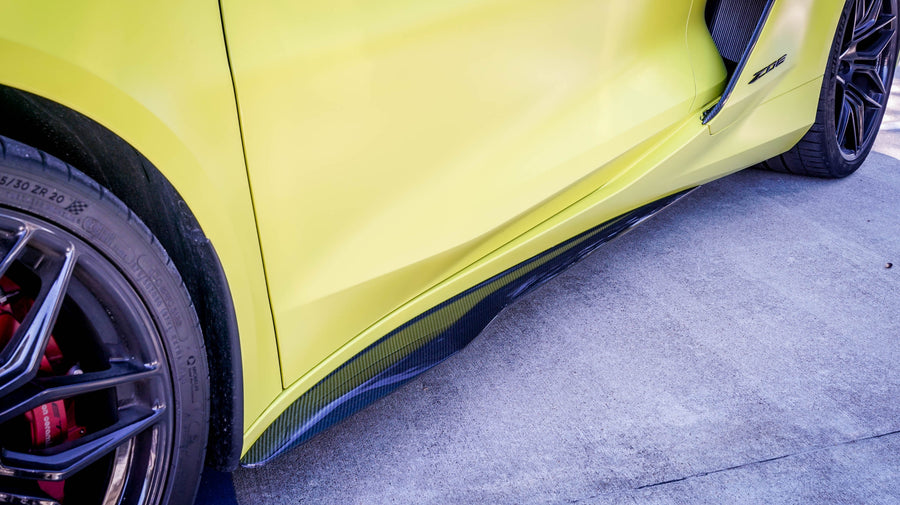 C8 Corvette Z06 Carbon Fiber XR18 Side Skirts