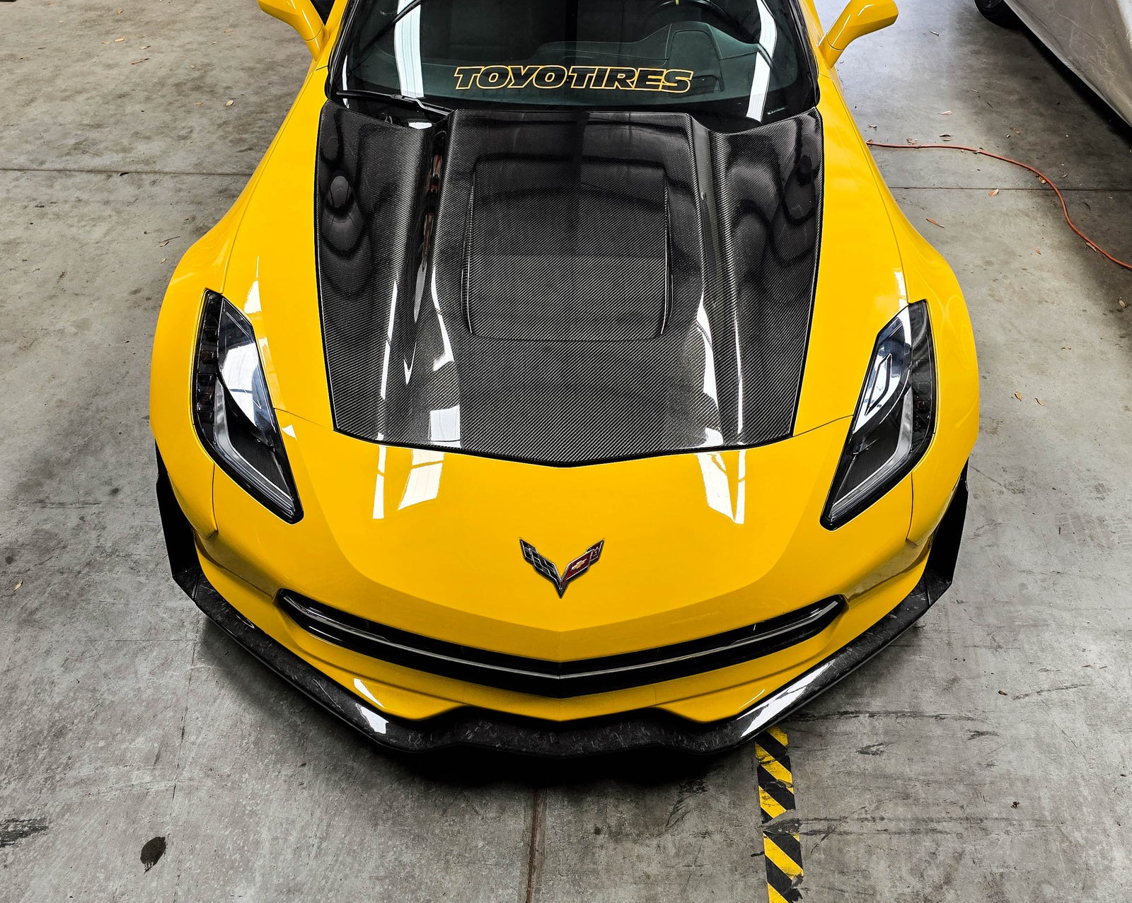 C7 Corvette A76 Carbon Fiber Hood - view 2